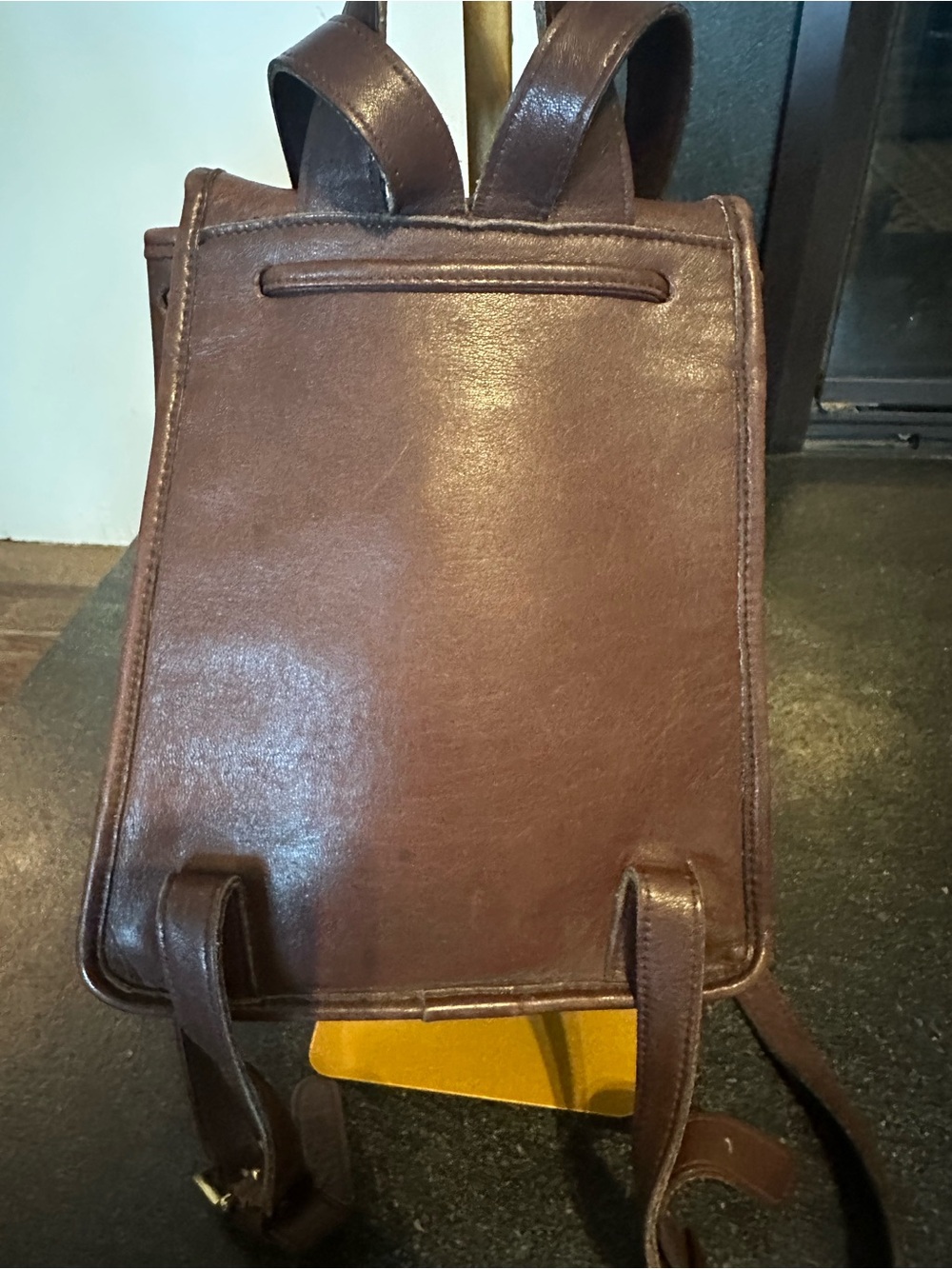 Coach Brown Leather Daypack - Picture 6 of 10